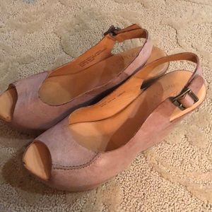KORK-EASE Leather wedge